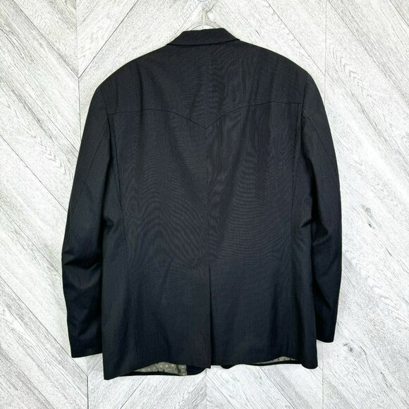 Vintage Dallas Pantofino Blazer Jacket Mens Size 42R Western Sport Coat Gray - Picture 3 of 10
